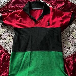 Polo Ralf lauren big pony unique red, black, green polo